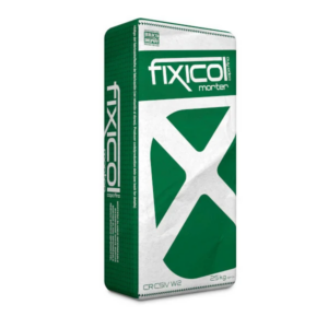 Mortero fixicol capa fina 25 kg blanco