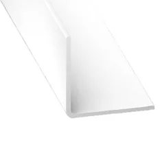 Ángulo pvc blanco 260 x 2 x 2 cm